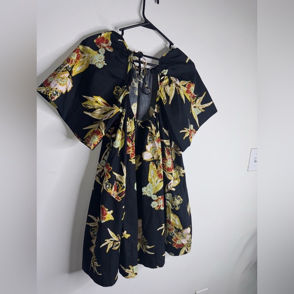 Free People Jodie Floral Tunic Dress Black print - Picture 4 of 10